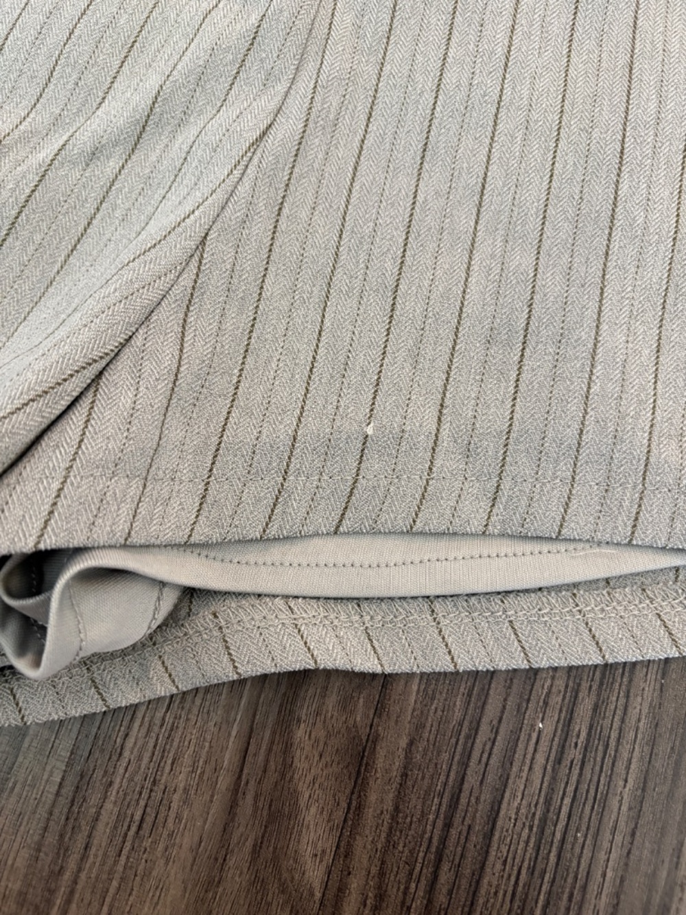 Lioness Chloe Shorts ASH STRIPE Grey Pinstripe Mini Micro Short - Picture 13 of 14